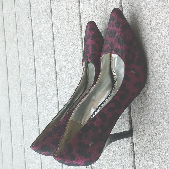 Rampage Animal Print Mesh Overlay 4in Heels - Picture 4 of 11